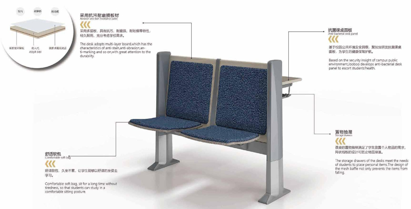 2021-学校会议培训室固定课桌椅-达尔文系列-香蕉APP视频下载教育家具